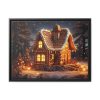 88284.jpg Christmas Gingerbread House Framed Canvas