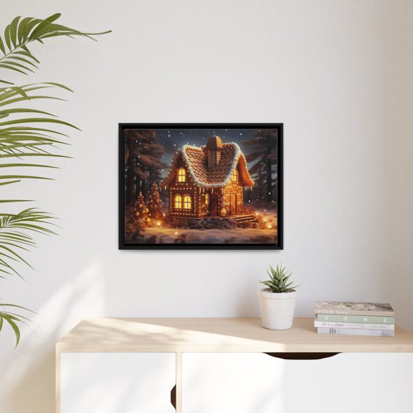 88284-3.jpg Christmas Gingerbread House Framed Canvas
