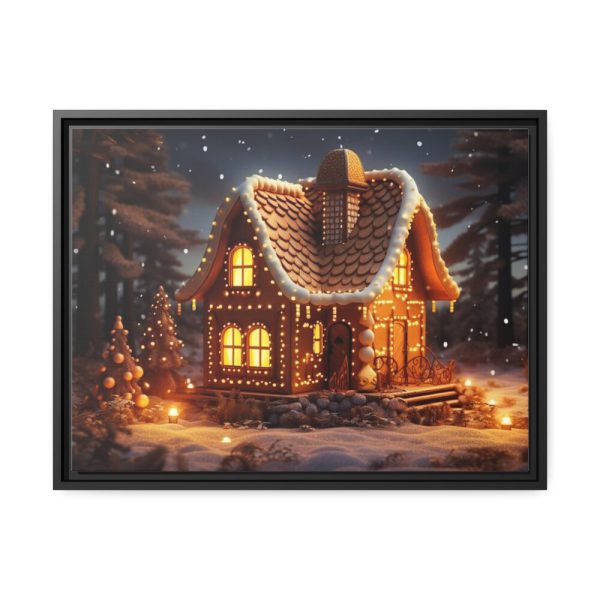88284.jpg Christmas Gingerbread House Framed Canvas