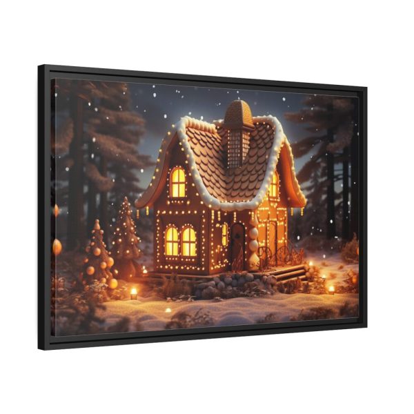 88285-1.jpg Christmas Gingerbread House Framed Canvas