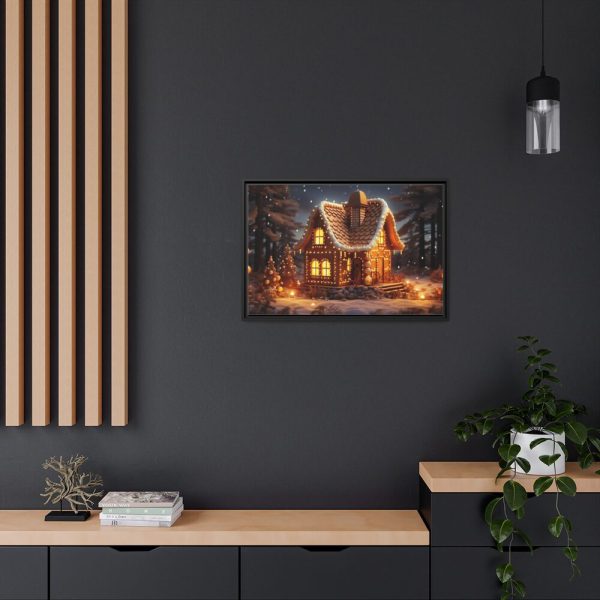 88285-4.jpg Christmas Gingerbread House Framed Canvas