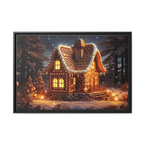 88285.jpg Christmas Gingerbread House Framed Canvas