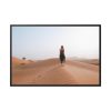 88289-101.jpg Woman Walking on Sandy Deserts Framed Canvas