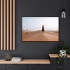 88289-104.jpg Woman Walking on Sandy Deserts Framed Canvas