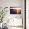 88289-113.jpg Sunset Over an Ocean Cliff Framed Canvas