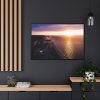88289-114.jpg Sunset Over an Ocean Cliff Framed Canvas