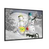 88289-115.jpg Snowman on Christmas Framed Canvas
