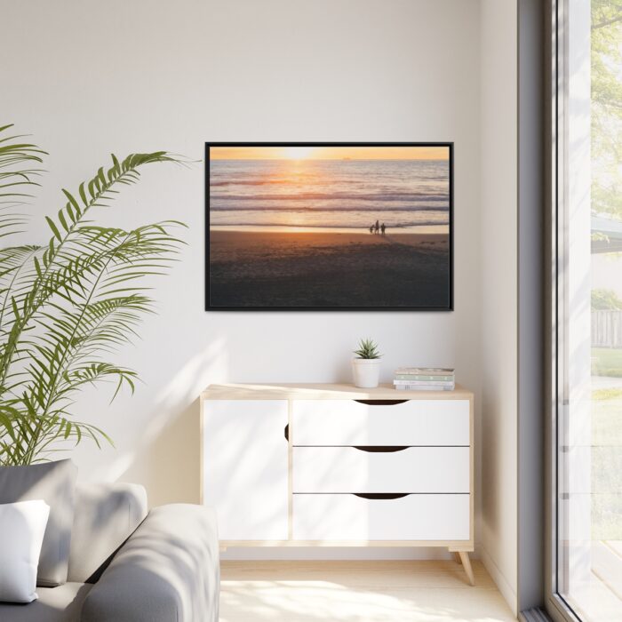 Family by the Waves Framed Canvas - Image 4