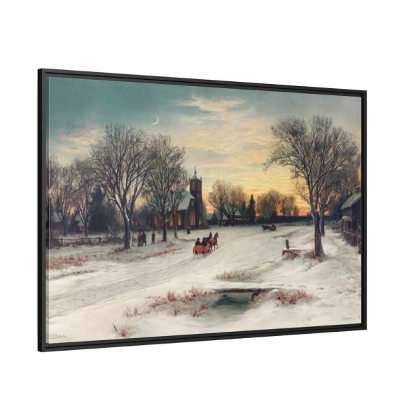 88289-135.jpg Christmas Eve by W. C. Bauer Framed Canvas