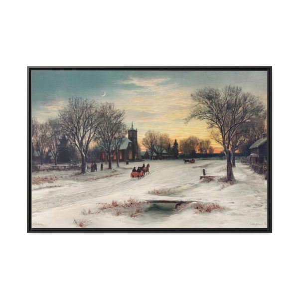 88289-136.jpg Christmas Eve by W. C. Bauer Framed Canvas
