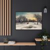88289-139.jpg Christmas Eve by W. C. Bauer Framed Canvas