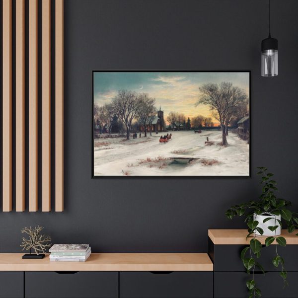 88289-139.jpg Christmas Eve by W. C. Bauer Framed Canvas