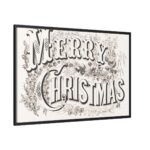 Merry Christmas Framed Canvas