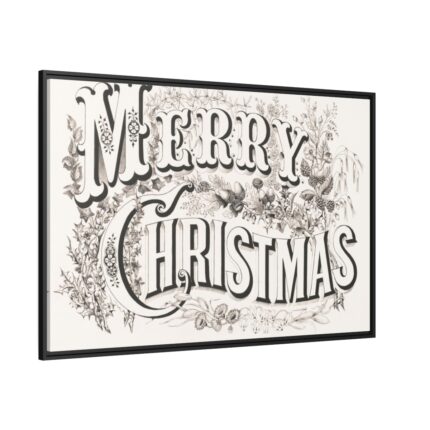 Merry Christmas Framed Canvas