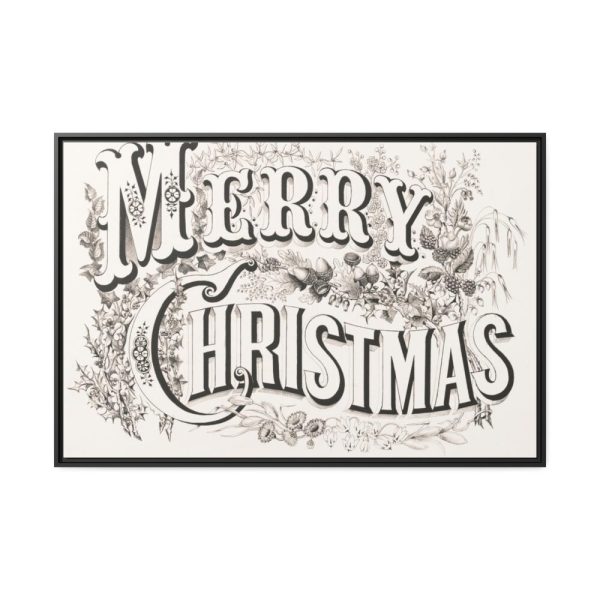 88289-141.jpg Merry Christmas Framed Canvas