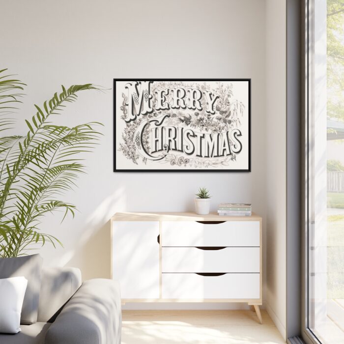 Merry Christmas Framed Canvas - Image 4
