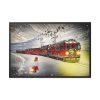Polar Express Train Framed Canvas