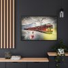 Polar Express Train Framed Canvas