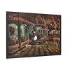 88289-150.jpg Winter Town Urban Christmas Decoration Framed Canvas