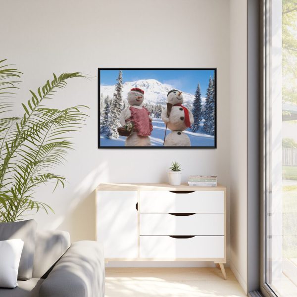 88289-163.jpg Snowmen in Winter Framed Canvas