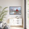 88289-18.jpg Santa Claus on Holiday Framed Canvas