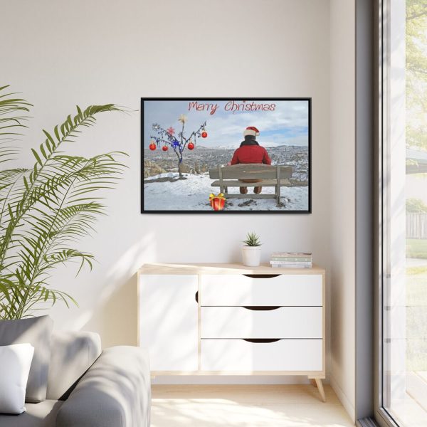 88289-18.jpg Santa Claus on Holiday Framed Canvas