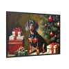 88289-190.jpg Dachshund Vintage Christmas Framed Canvas