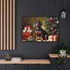 88289-194.jpg Dachshund Vintage Christmas Framed Canvas