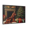 88289-195.jpg Irish Setter Vintage Christmas Framed Canvas