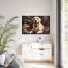 88289-203.jpg Labrador Vintage Christmas Framed Canvas