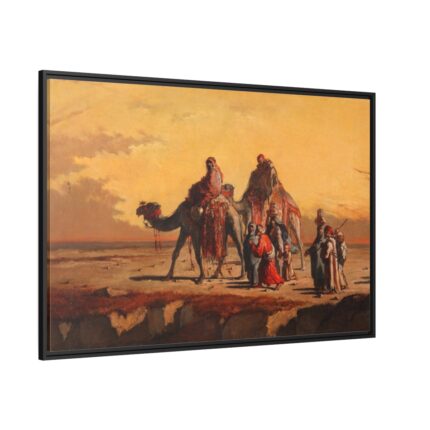 Desert Scene by Francisco Lameyer Framed Canvas