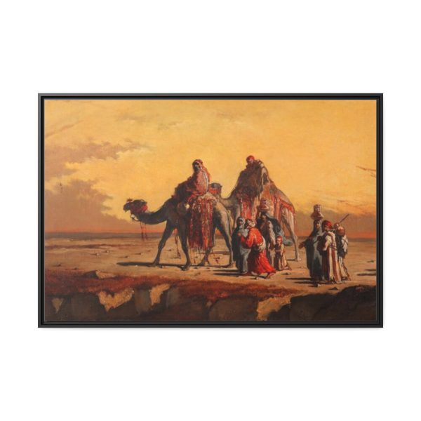 88289-206.jpg Desert Scene by Francisco Lameyer Framed Canvas