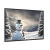88289-225.jpg Christmas Landscape Snowman Framed Canvas