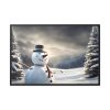 88289-226.jpg Christmas Landscape Snowman Framed Canvas