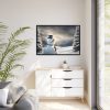 88289-228.jpg Christmas Landscape Snowman Framed Canvas