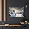 88289-229.jpg Christmas Landscape Snowman Framed Canvas