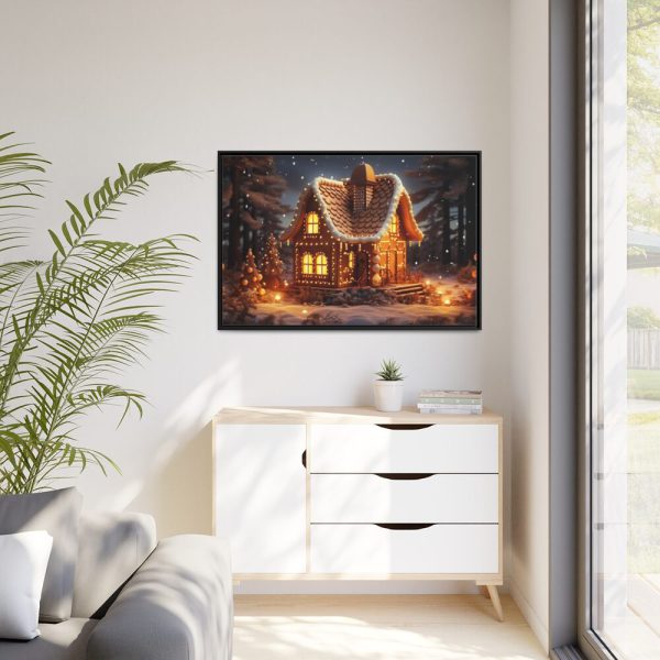 88289-243.jpg Christmas Gingerbread House Framed Canvas