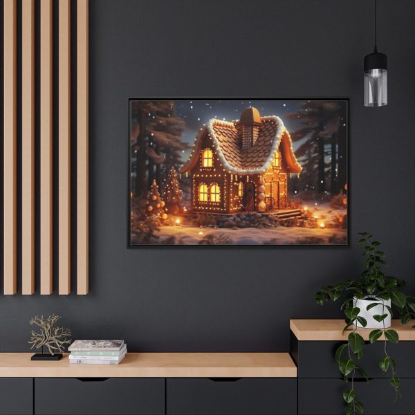 88289-244.jpg Christmas Gingerbread House Framed Canvas