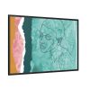 88289-245.jpg Abstract Black Woman Face Framed Canvas