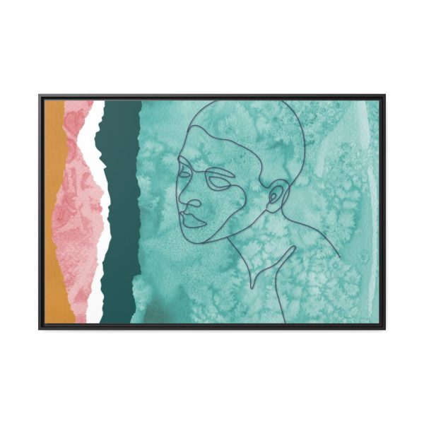 88289-246.jpg Abstract Black Woman Face Framed Canvas