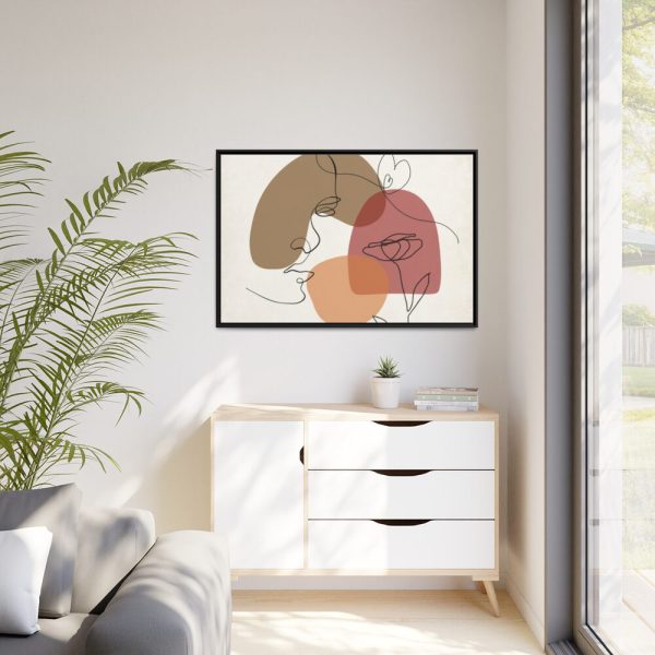 88289-253.jpg Contemporary Line Art Framed Canvas