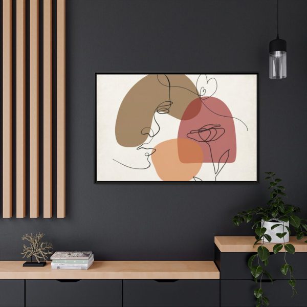 88289-254.jpg Contemporary Line Art Framed Canvas