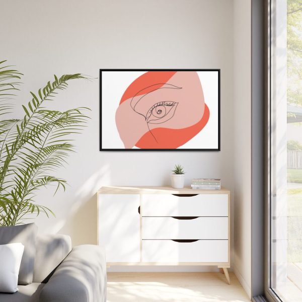 88289-258.jpg Abstract Line Art Eye Framed Canvas