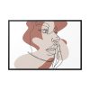 88289-271.jpg Abstract Woman's Face Framed Canvas