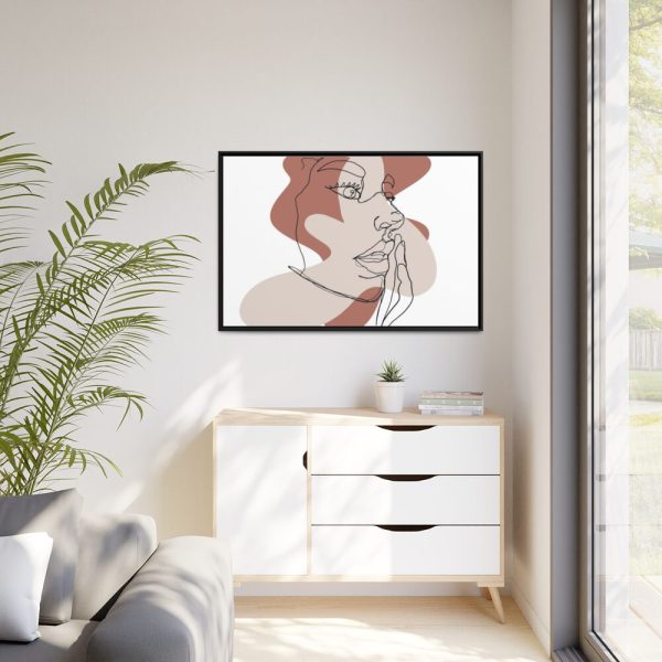 88289-273.jpg Abstract Woman's Face Framed Canvas