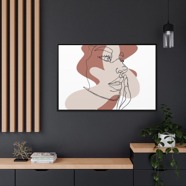 88289-274.jpg Abstract Woman's Face Framed Canvas