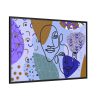 88289-275.jpg Line Art Abstract Face Illustration Framed Canvas