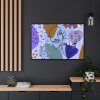 88289-279.jpg Line Art Abstract Face Illustration Framed Canvas