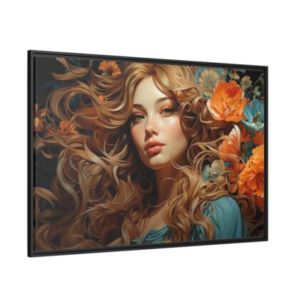 Woman Alphonse Framed Canvas