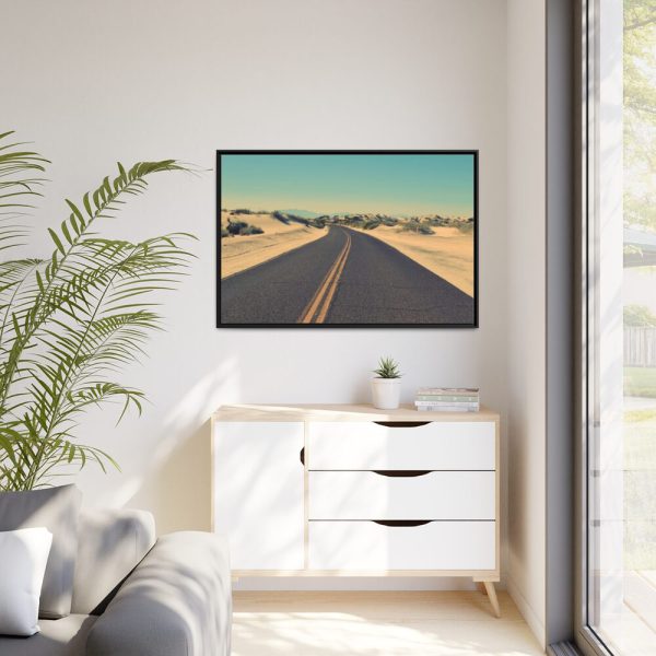 88289-288.jpg Road In A Desert Framed Canvas
